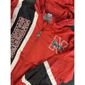 VTG Nebraska Huskers Mighty Mac Windbreaker Youth XL 20x24